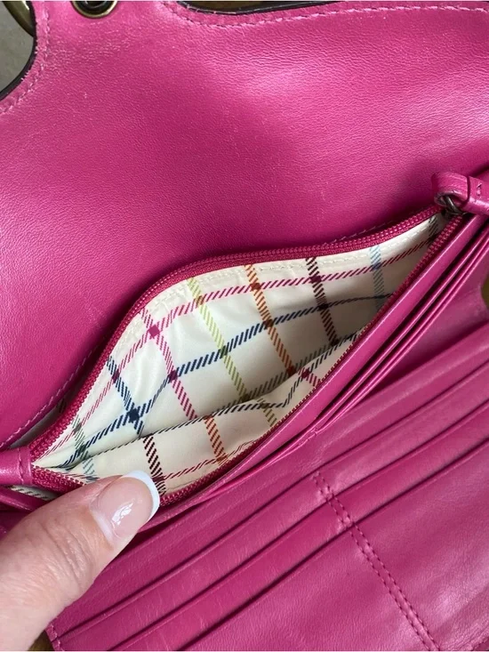 Coach Chili Red Tattersall Bleecker Bucket Bag and Waller Set Bundle Y2K - Picture 12 of 17